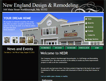 Tablet Screenshot of nedesignremodeling.com
